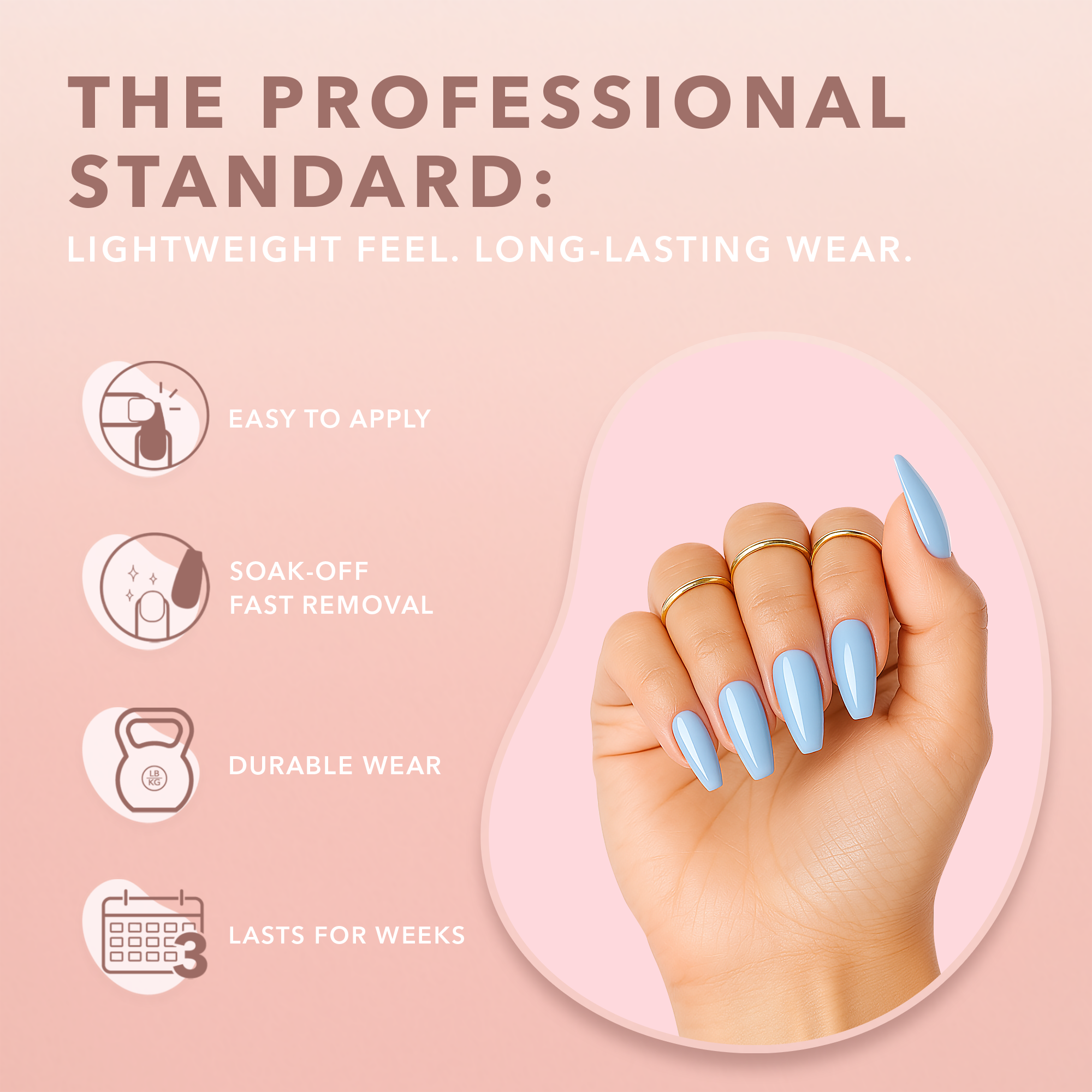 GELLY TIPS STARTER KIT - Coffin Medium